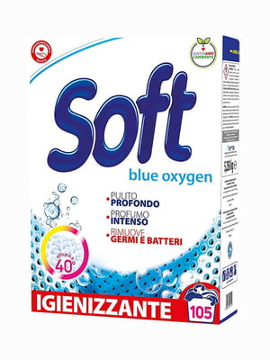 Пральний порошок Soft blue oxygen 5,25 кг 105 прань | 6824481