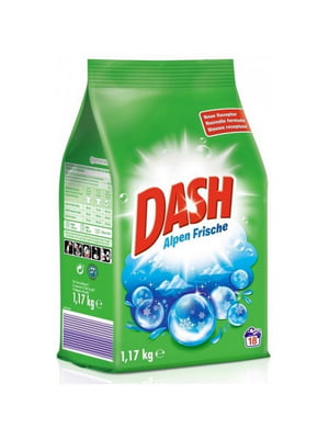 Пральний порошок Dash Alpen Frische, 1.17 кг 18 прань | 6824485