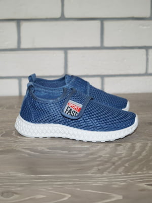Сині текстильні кросівки | 6824149