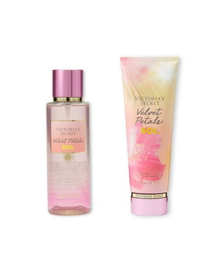 Набір для тіла Velvet Petals Sol Victoria's Secret міст та лосьйон 1159801554 (Рожевий, 236 ml/250 ml) | 6824899