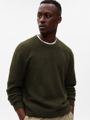 Чоловічий светр GAP з круглим вирізом 1159801651 (Зелений, XL) | 6824977