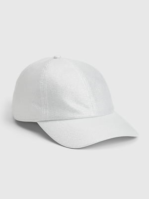 Женская бейсболка GAP кепка с металлическим блеском 1159802202 (Серебристый, One size) | 6824990