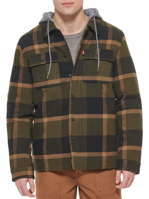 Чоловіча куртка-сорочка Levi`s 1159801603 (Зелений, XXL) | 6825042