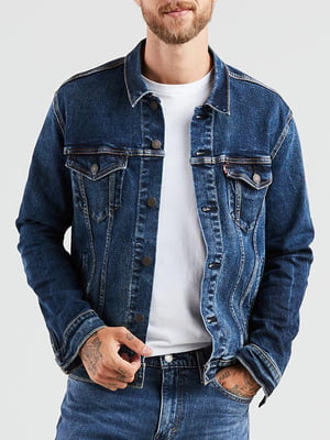Чоловіча джинсова куртка Levi's джинсівка 1159801611 (Синій, M) | 6825043