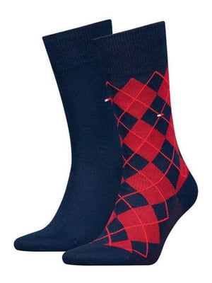 Набор мужских носков Tommy Hilfiger высокие 1159800949 (Разные цвета, 39-42) | 6825073