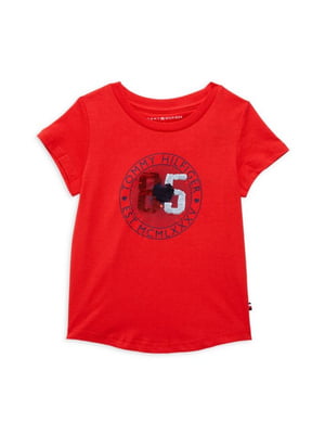 Детская футболка Tommy Hilfiger 1159802190 (Красный, 4) | 6825112