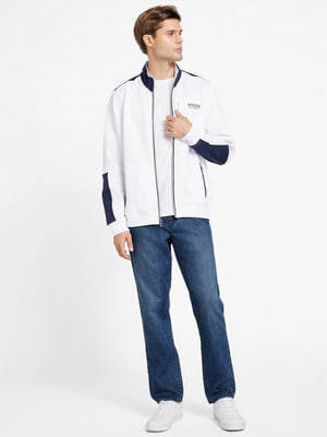 Чоловіча тканинна куртка GUESS на флісі 1159801508 (Білий, XL) | 6825266