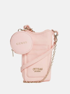 Маленькая сумка через плечо Guess из экокожи 1159801515 (Розовый, One size) | 6825269