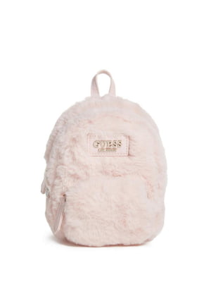 Жіночий мініатюрний рюкзак GUESS зі штучного хутра 1159802155 (Рожевий, One Size) | 6825298