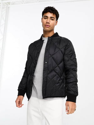 Двостороння чоловіча куртка-бомбер Calvin Klein 1159801294 (Чорний, XXL) | 6825330