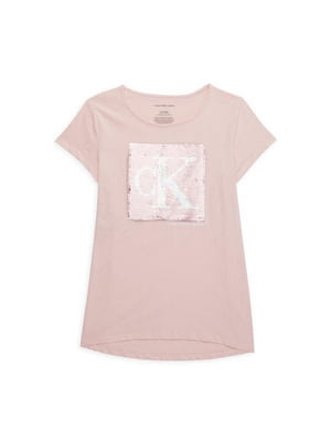Детская футболка Calvin Klein 1159802273 (Розовый, M) | 6825344