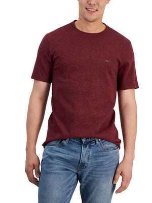Мужская футболка Michael Kors с логотипом 1159802084 (Бордовый, 3XL) | 6825375
