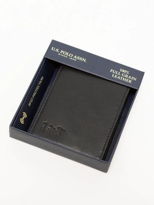 Чоловічий шкіряний гаманець USPolo Assn 1159800987 (Чорний, One size) | 6825407