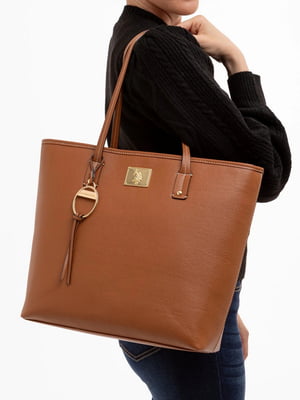 Женская сумка тоут U.S. Polo Assn 1159801014 (Коричневый, One size) | 6825414