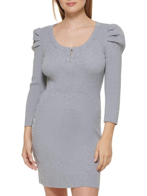 Женское платье DKNY в рубчик 1159801520 (Серый, L) | 6825483
