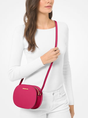 Женская сумка кроссбоди Michael Kors из сафьяновой кожи 1159801000 (Розовый, One size) | 6825352