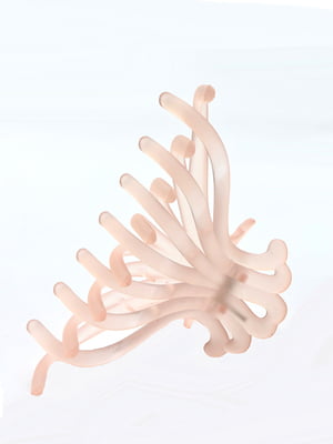 Шпилька-краб з матового пластику рожевого кольору (11х 6,2х3,2 см) | 6826264
