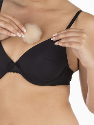 Багаторазові тілесні силіконові наклейки на груди з фігурними краями Perfection Silicone Nipple Covers (оne size A-D) | 6827240