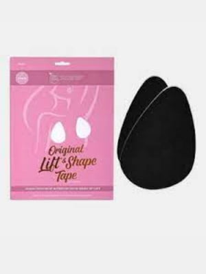 Чорні одноразові наклейки на груди Original Lift & Shape Tape від Perky Pear (3 пари, оne size D-E) | 6827295