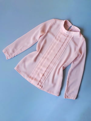 Блуза-накидка рожева однотонна | 6827322