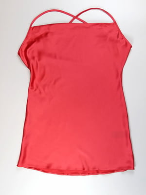 Червона сукня-футляр з вузьким шлейками | 6329027