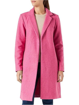 Пальто рожеве з лацканами | 6509200