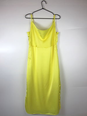 Жовта сукня в білизняному стилі з вузькими бретелями | 6700239