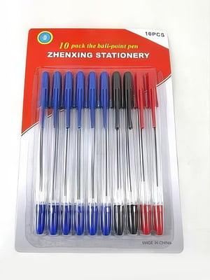 Набір кулькових ручок (10 шт., 3 кольори) | 6724147