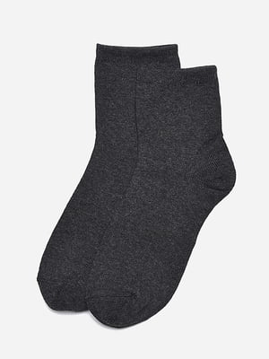Демісезонні темно-сірі шкарпетки | 6827747