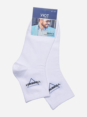 Демісезонні білі шкарпетки з малюнком | 6827781