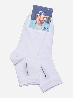 Демісезонні білі шкарпетки з малюнком | 6827789