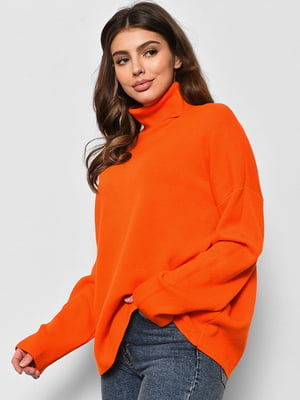 Напівбатальний помаранчевий светр | 6828029