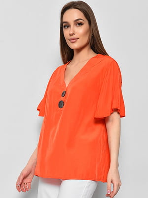 Блуза з коротким рукавом помаранчевого кольору  | 6828463