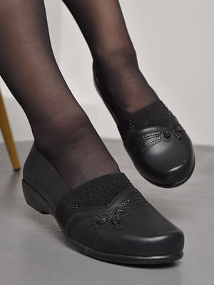 Туфлі чорного кольору туфлі з оздобленням | 6828477