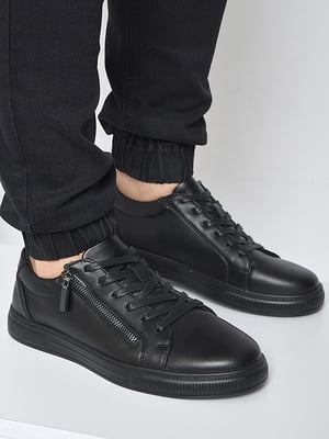 Кросівки чорного кольору на шнурівці | 6828583