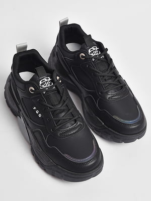 Кросівки чорного кольору на шнурівці  | 6828597