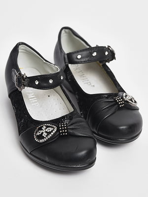 Туфлі з ремінцем чорного кольору  | 6828638