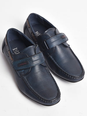 Туфлі підліткові темно-синього кольору | 6828657