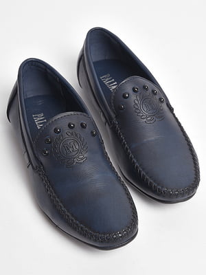 Туфлі підліткові темно-синього кольору | 6828661