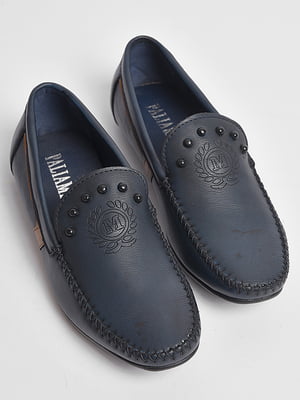 Туфлі підліткові темно-синього кольору  | 6828671