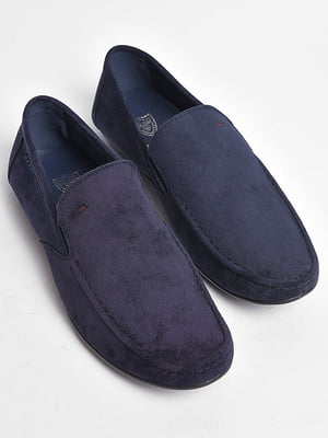 Туфлі замшеві темно-синього кольору | 6828775