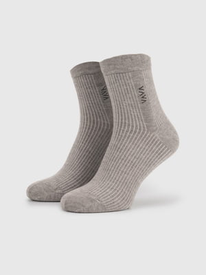 Шкарпетки сірі однотонні | 6829350