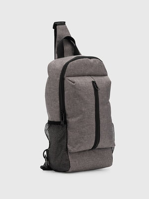 Рюкзак з текстилю сірий | 6829774