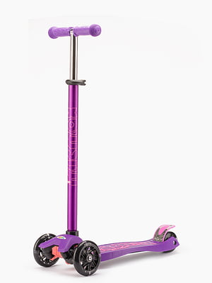 Триколісний самокат на великих колесах фіолетовий | 6830441