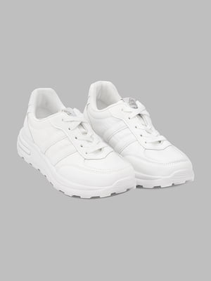 Білі кросівки на шнурівці | 6830453