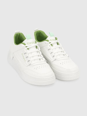 Білі кросівки на шнурівці | 6830552