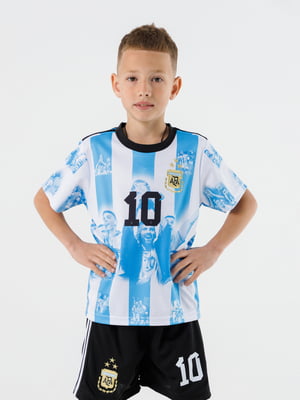 Футбольна форма Аргентина Messi: футболка і шорти з принтом | 6830780