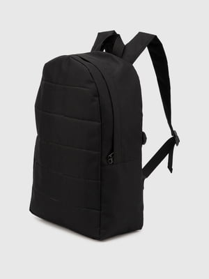 Рюкзак «Матрац» з текстилю чорний | 6830981