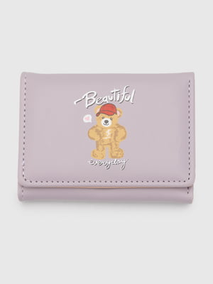 Фіолетовий гаманець з декором | 6831104