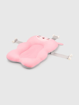 Антиковзна рожева подушка для купання малюка | 6831139